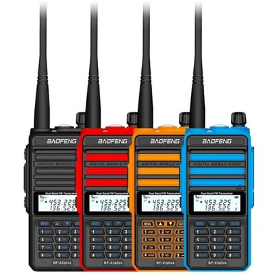 satın al X3-Plus X3 18W Walkie Talkie 20 KM Tri-band Radio with 9500mah Battery UHF VHF Two Way Radio for Vessel Boat Sea Navigation çevrimiçi üretim