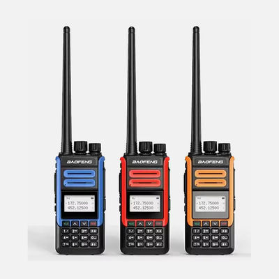 satın al BF-H7 Dual Band Portable Walkie Talkie VHF UHF 136-174MHZ 400-520MHZ IPX4 Waterproof with 1000-1500mAh Battery çevrimiçi üretim