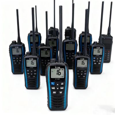 satın al Icom C-M25 IPX7 Waterproof VHF Marine Transceiver with 16 Storage Channels and 1500mAh Battery Long Range Handheld Radio çevrimiçi üretim