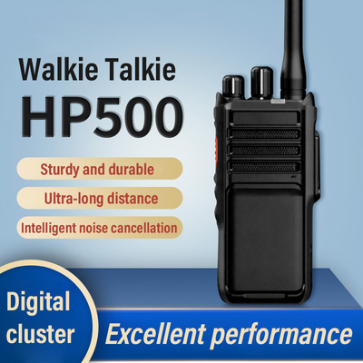 Dijital İki Yolu Radyo HP500 GPS Bluetooth UHF VHF Profesyonel DMR Taşınabilir İki Yolu Radyo Walkie Talk