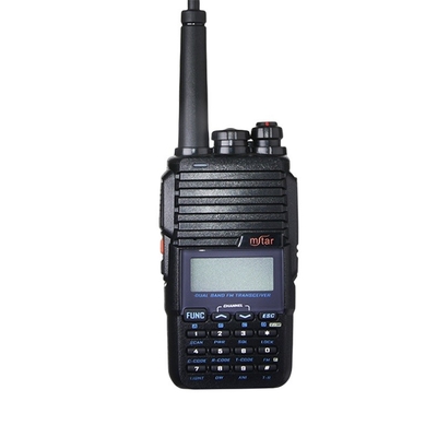 Uzun menzilli VHF UHF Güvenlik Ses FM Taşınabilir Güvenlik Walkie Talkie Göndericisi M-UV3 8 watt