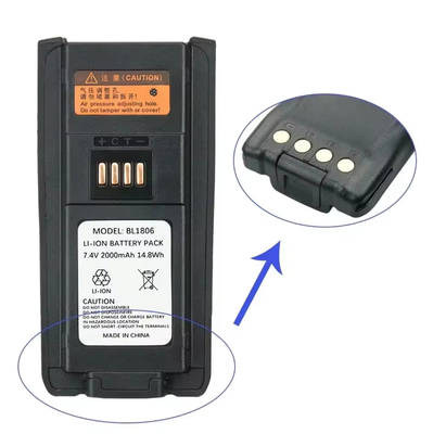 Pil BL1806 BL2505 2000mAh Pil PT580 PT580H PT580H Plus Şarj edilebilir yedek walkie talkie