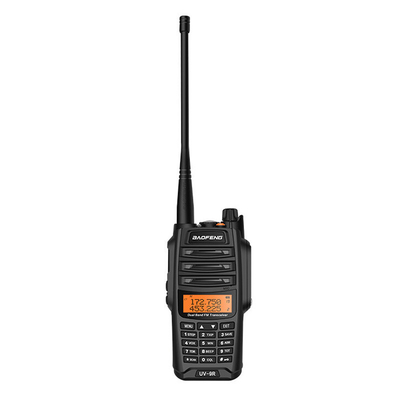UV-9R UV Çifte Bant Su ve Toz geçirmez Siyah Dış Walkie Talkie