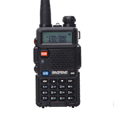 Dijital iki yönlü radyo Baofeng UV-5RX Üç bantlı 5Watt Kablosuz Uzun Menzilli Profesyonel El El Ham Siyah Göndericisi
