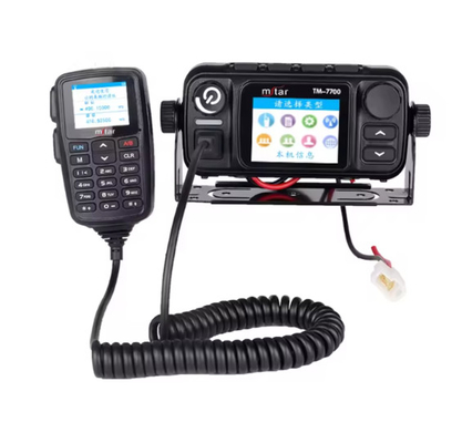 TM-7700D LTE WCDMA GSM IP Ağı POC GPS ile çift bantlı mobil radyo Siyah Ce Tlf Mobil Tec
