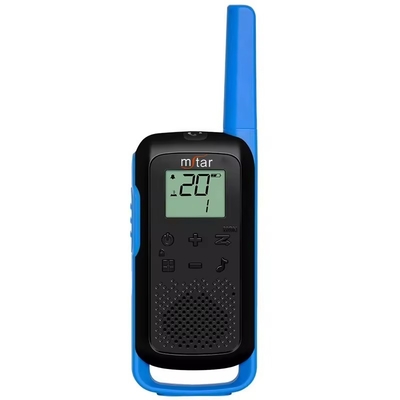 T62 Açık Hava Seyahatleri Mavi Profesyonel Yüksek Bir Intercom Halk Frekansı Walkie Talkie