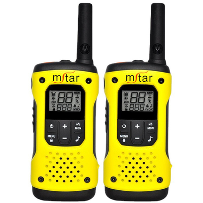 Motorola T92 İhtiyaçlar için İki Yönlü Radyo El Telefonlu Sarı Terminal Tarzı Walkie Talkie