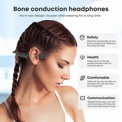 Langsdom Spor Bluetooth kulaklık İki Yönlü Radyo için Aksesuarlar Bluetooth kulaklık kemik kondüksiyon ile dinleme deneyiminizi yükseltin