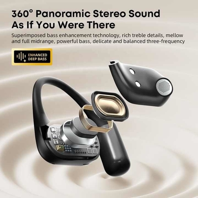 Kulaklık ve Mikrofon Bluetooth V5.4 Standart Kulaklık ve Mikrofon Açık Kulak Form Faktörü Mp3 / Cep telefonu / PC uyumluluğu için