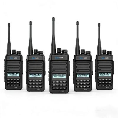 SHX-5720 Çifte Kanal Uzun Pil Süresi 0-3KM Aralık Analog Walkie Talkie İki Yönlü Radyo Saç Salonları Yemekçilik Güzellik Salonları