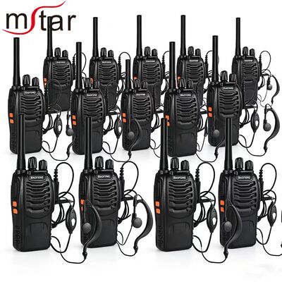 Baofeng BF-888S Plus UHF Walkie Talkie 3-5km menzile sahip